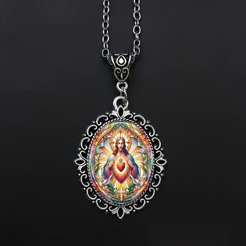 christiandiscipleshop Jesus Sacred Heart Necklace: Timeless Piece Embodying Divine Love