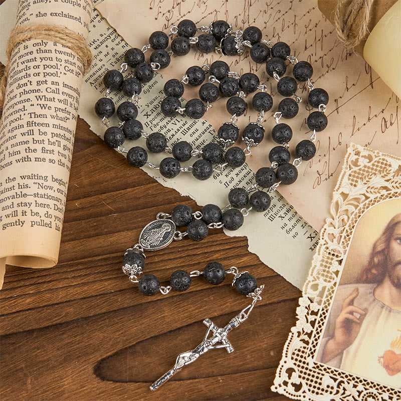 christiandiscipleshop Volcanic Pulse Rosary: A Devotional Thread Woven with Christ's Love