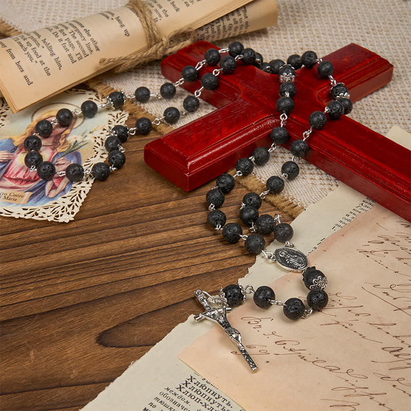 christiandiscipleshop Volcanic Pulse Rosary: A Devotional Thread Woven with Christ's Love