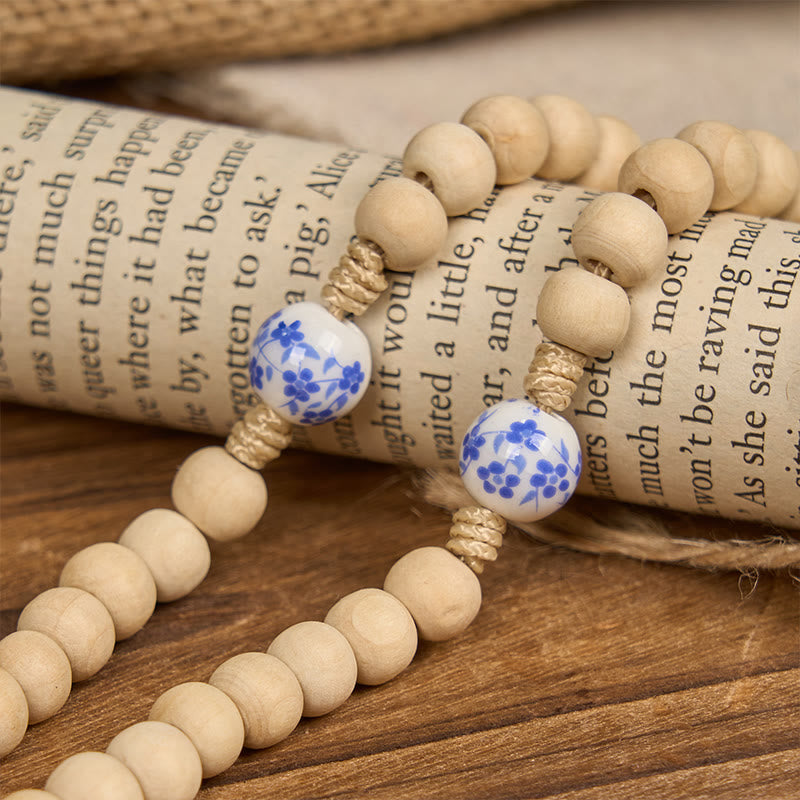 christiandiscipleshop Handmade Wooden Ceramics Beads Miraculous Medal & Crucifix Rosary