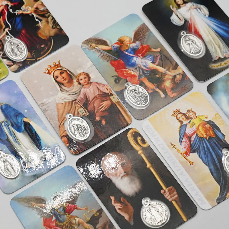 Christiandiscipleshop Our Lady & Jesus & Angels Paper Card: A Symbol of Holy Spirit and Power