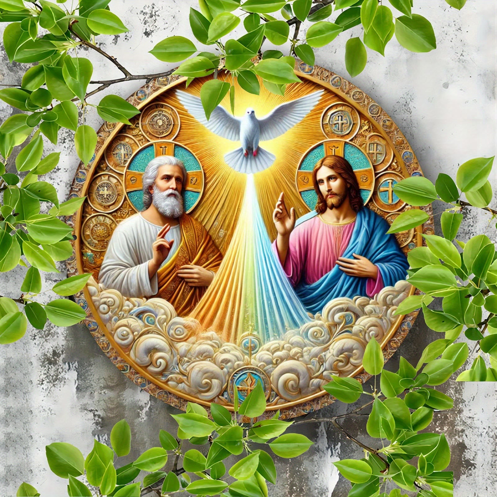 Christiandiscipleshop Father, the Son and the Holy Spirit Hanging Ornament: Conveying Divine Blessings and Spiritual Solace