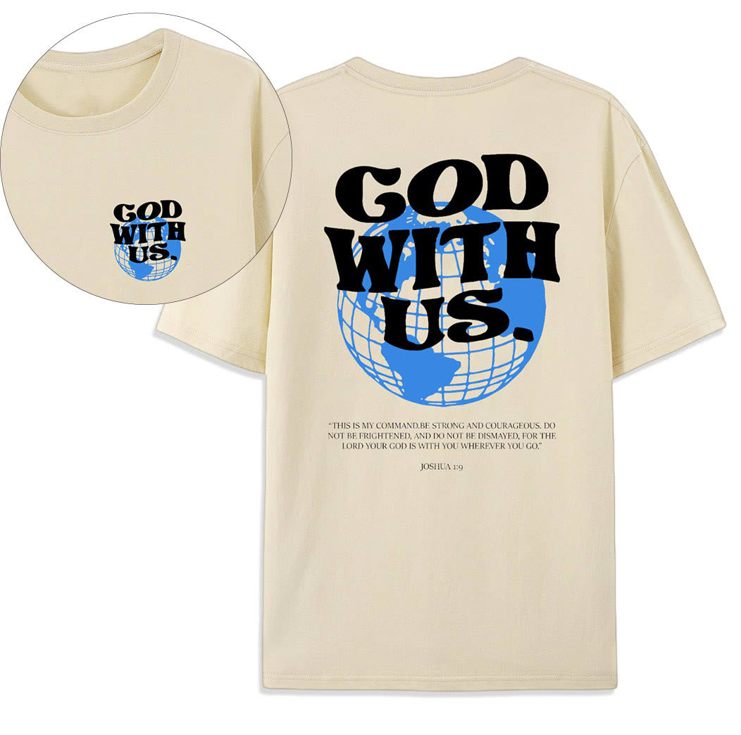 Christiandiscipleshop God With Us Cotton T-Shirt