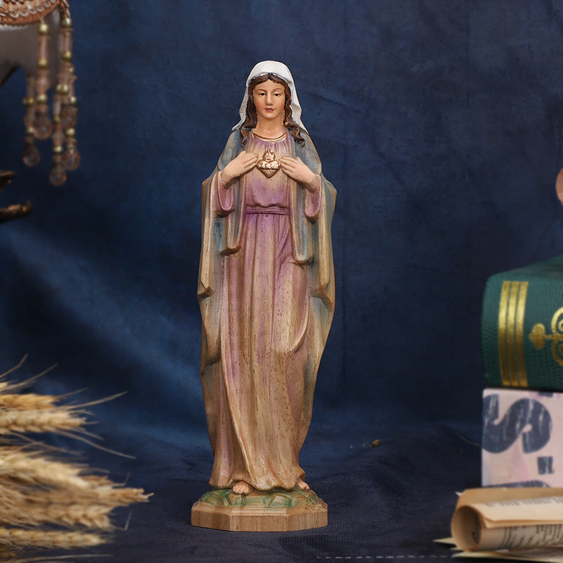 Christiandiscipleshop Our Lady Wooden Desktop Ornament: Spreading Love and Blessings