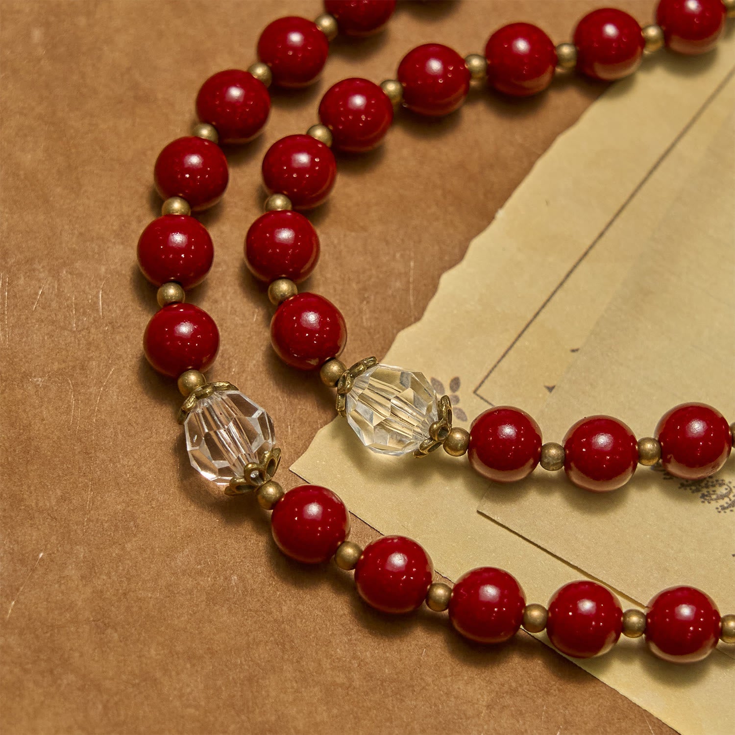 christiandiscipleshop Handmade Rosary with Cinnabar Beads and Jesus Medal – A Divine Emblem of Faith's Devotion