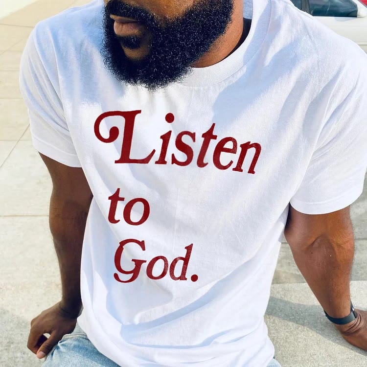 Christianartworkshop "Listen to God" T-shirt