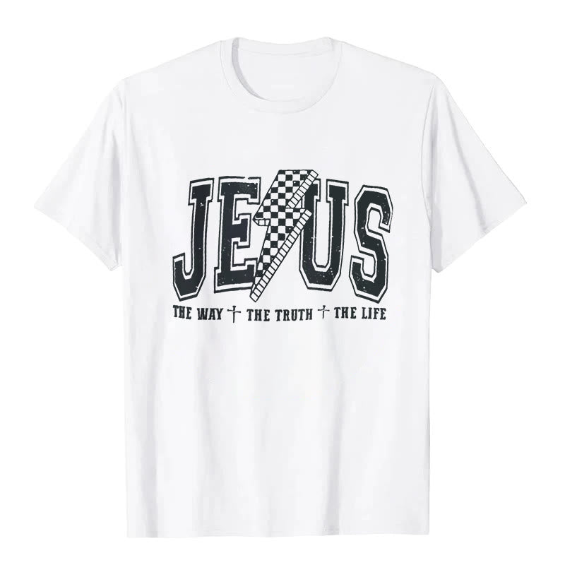 Christianartworkshop "JESUS THE WAY + THE TRUTH + THE LIFE" T-shirt