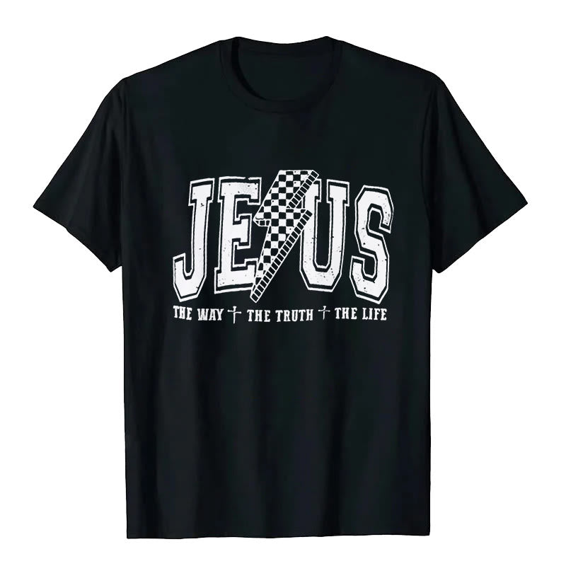 Christianartworkshop "JESUS THE WAY + THE TRUTH + THE LIFE" T-shirt