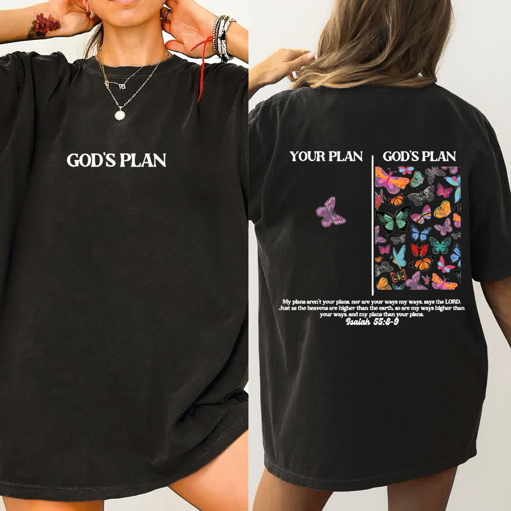 Christianartworkshop "GOD's PLAN" Washed T-Shirt