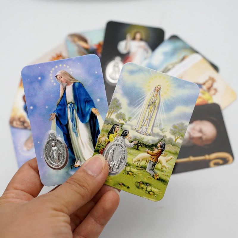 Christiandiscipleshop Our Lady & Jesus & Angels Paper Card: A Symbol of Holy Spirit and Power