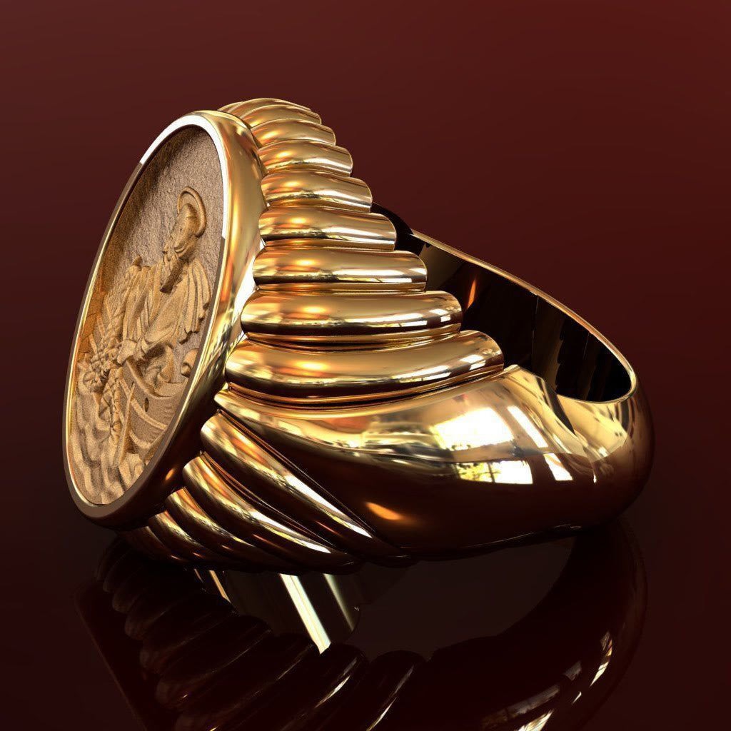 Christiandiscipleshop Fisherman Apostle's Legacy Ring: A Symbol of Faith and Devotion