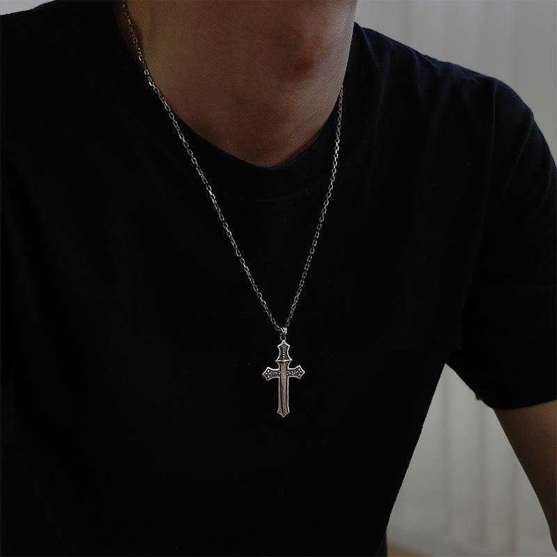 Christianartworkshop 925 Sterling Silver Vintage & Classic Crucifix Life's Victory Necklace: Emblem of Divine Triumph