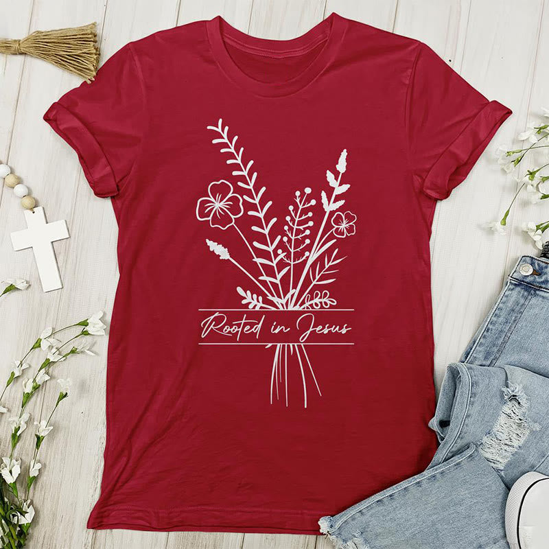 Christiandiscipleshop Rooted in Jesus T-shirt