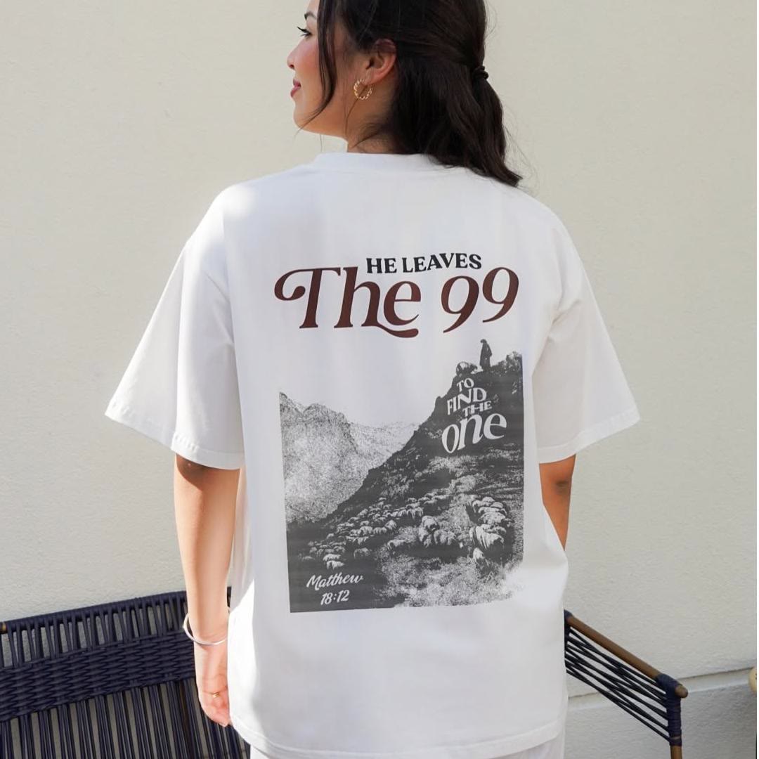 christiandiscipleshop He Leaves the 99 to Find the One T-shirt