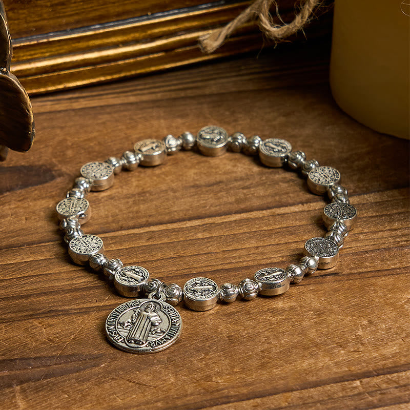 FREE Today: Jesus Icon Crucifix Rose Bracelet: Timeless Christian Accessory for Daily Faith Expression