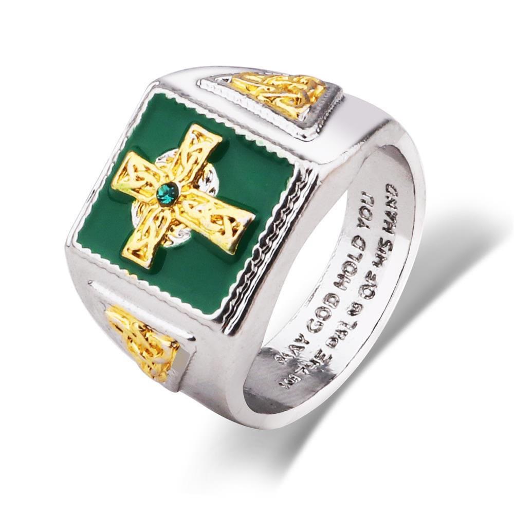 FREE Today: Vintage & Classic Crucifix Irish Celtic Blessing Ring: A Symbol of Elegance