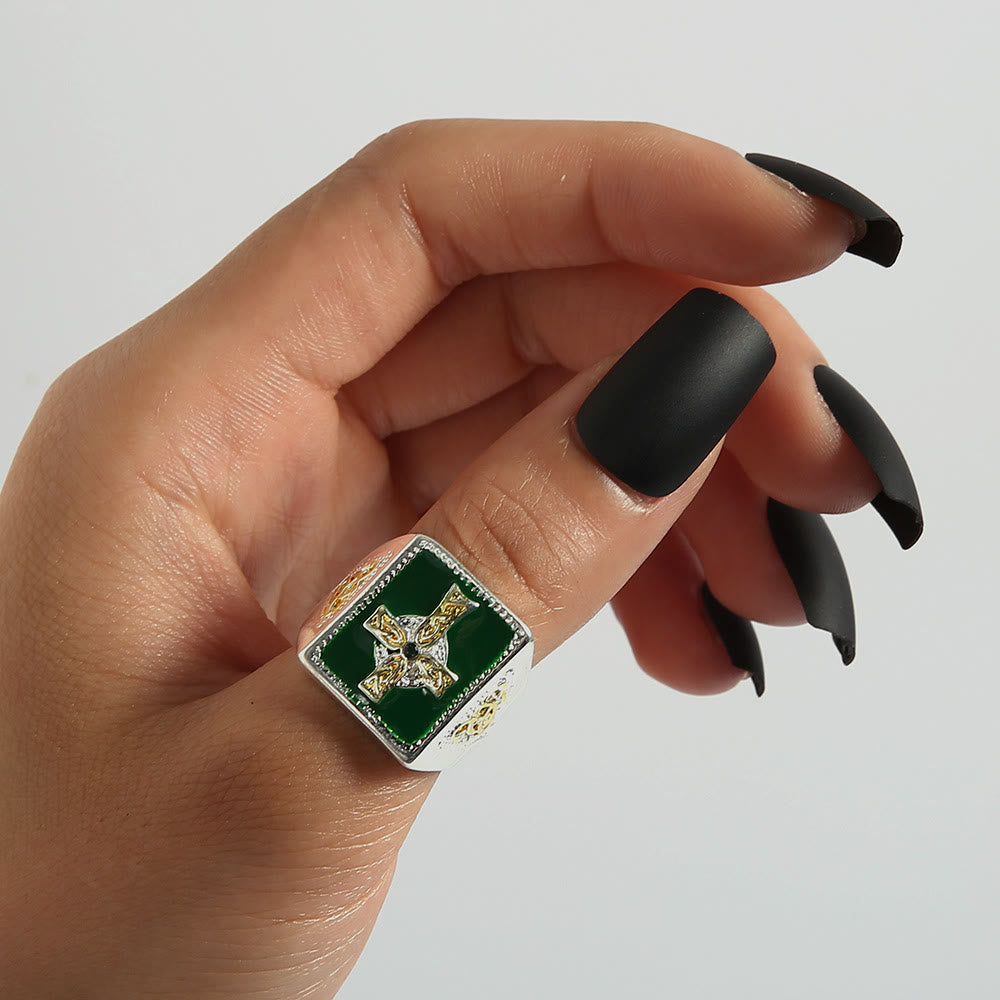 christiandiscipleshop Vintage & Classic Crucifix Irish Celtic Blessing Ring: A Symbol of Elegance
