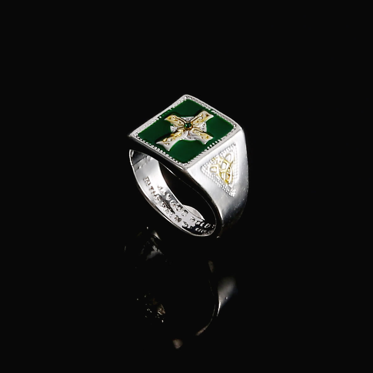 FREE Today: Vintage & Classic Crucifix Irish Celtic Blessing Ring: A Symbol of Elegance