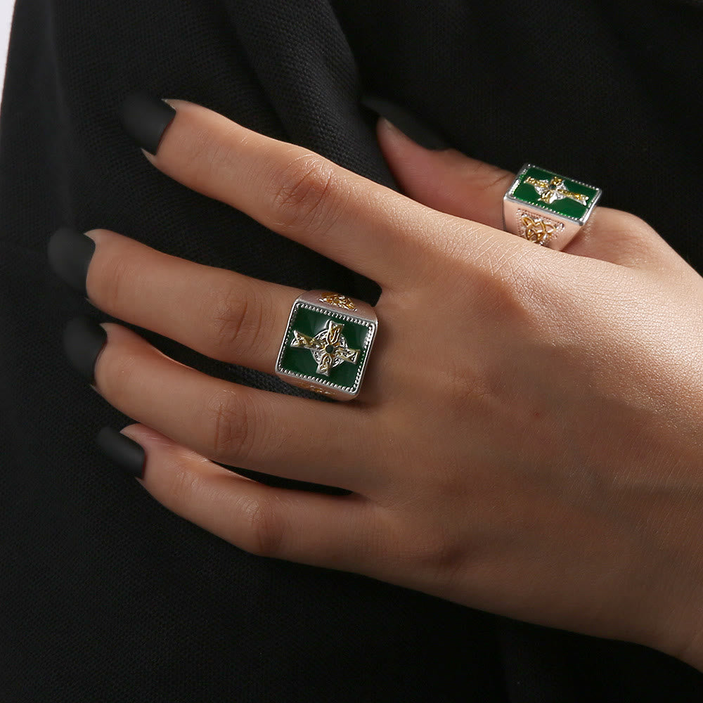 FREE Today: Vintage & Classic Crucifix Irish Celtic Blessing Ring: A Symbol of Elegance