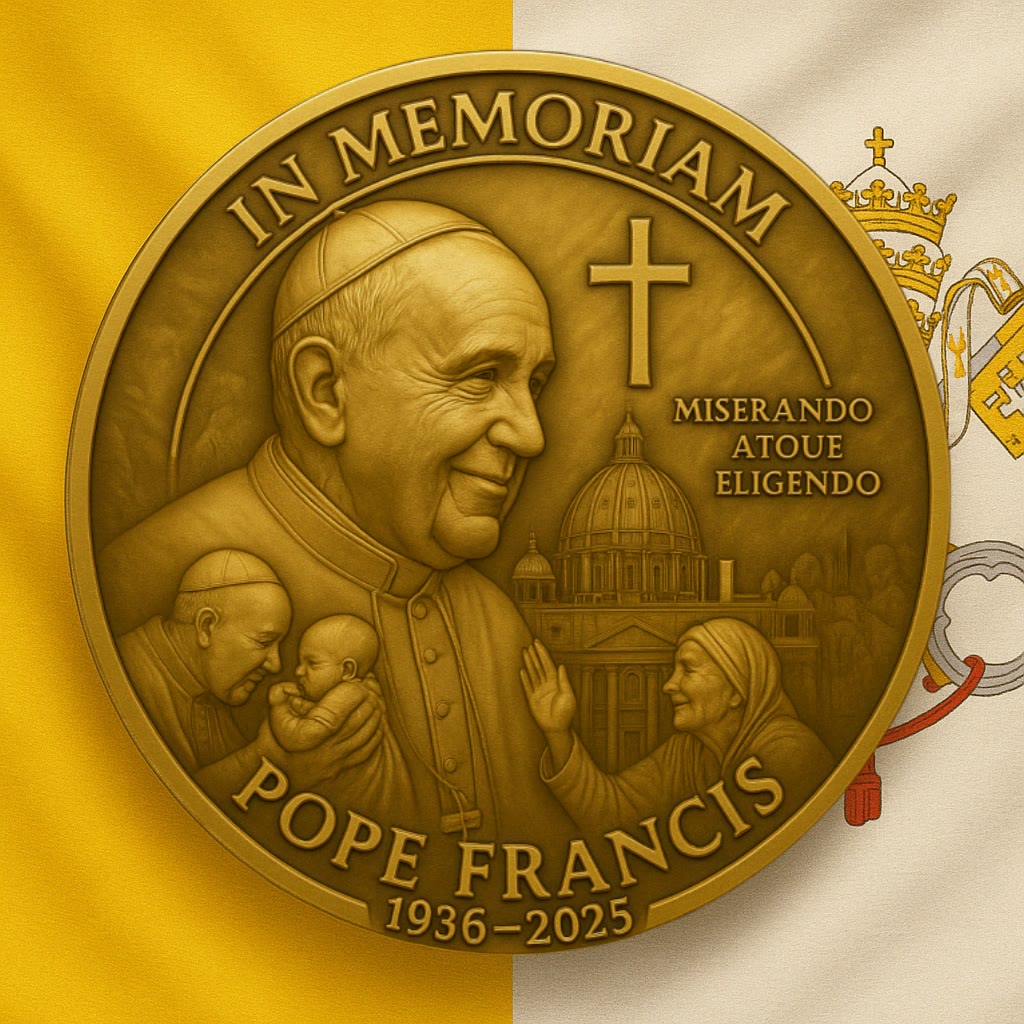 FREE Today: 5styles Pope Francis Memorial Coin: Exquisite Commemorative Collectibles