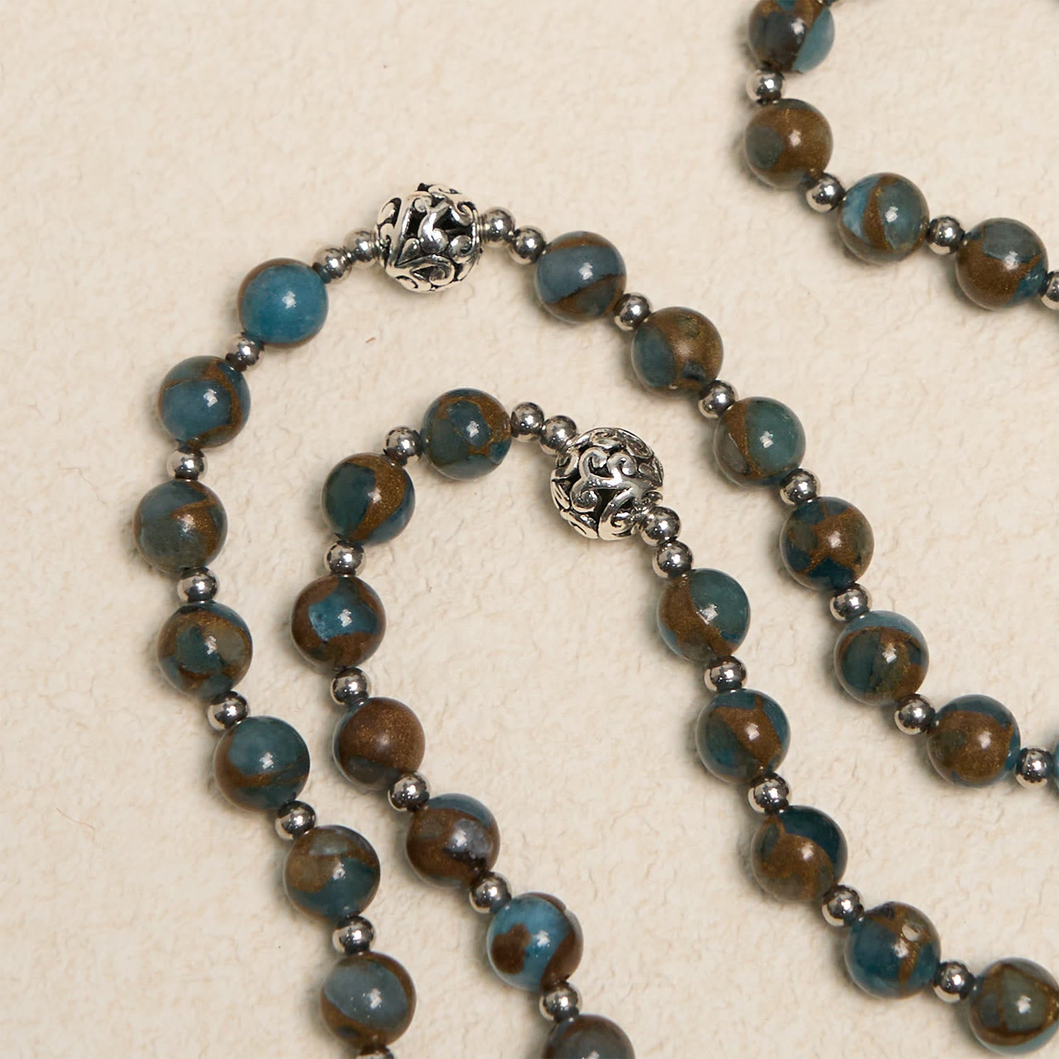 Christiandiscipleshop Divine - Inspired Lake - Blue Cloisonné Rosary: A Christian's Spiritual Anchor