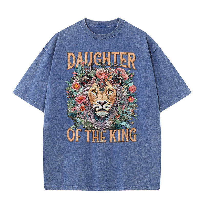 Christiandiscipleshop Daughter Of The King Christian Unisex Washed T-Shirt