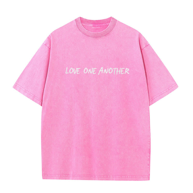 christiandiscipleshop Love One Another Unisex Washed T-Shirt