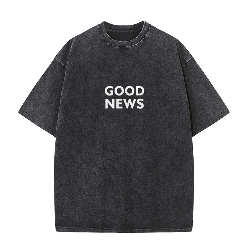 Christianartworkshop "For God So Loved the World" Unisex Washed T-Shirt