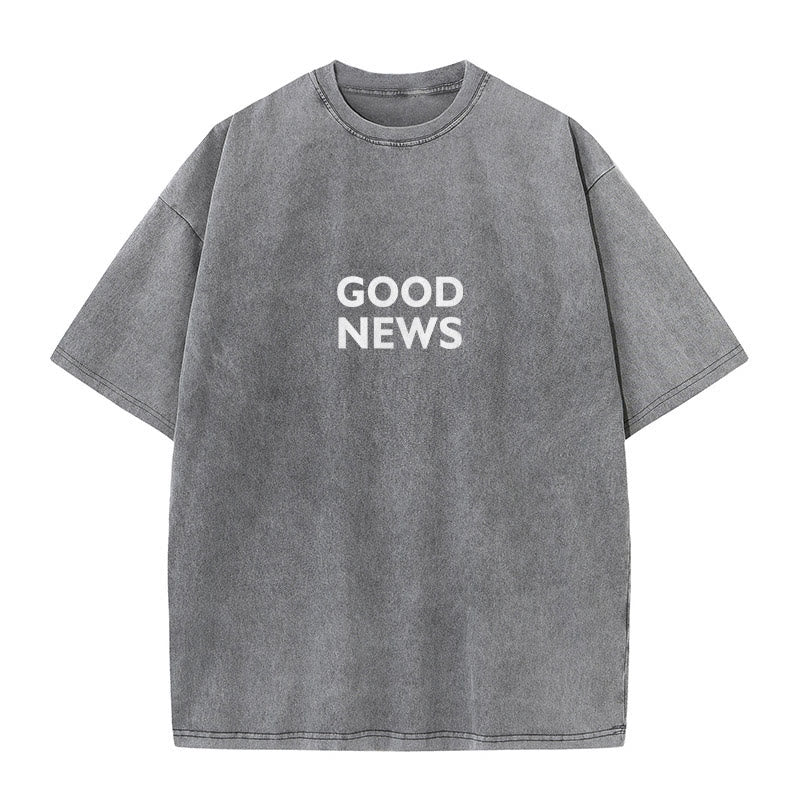 Christianartworkshop "For God So Loved the World" Unisex Washed T-Shirt