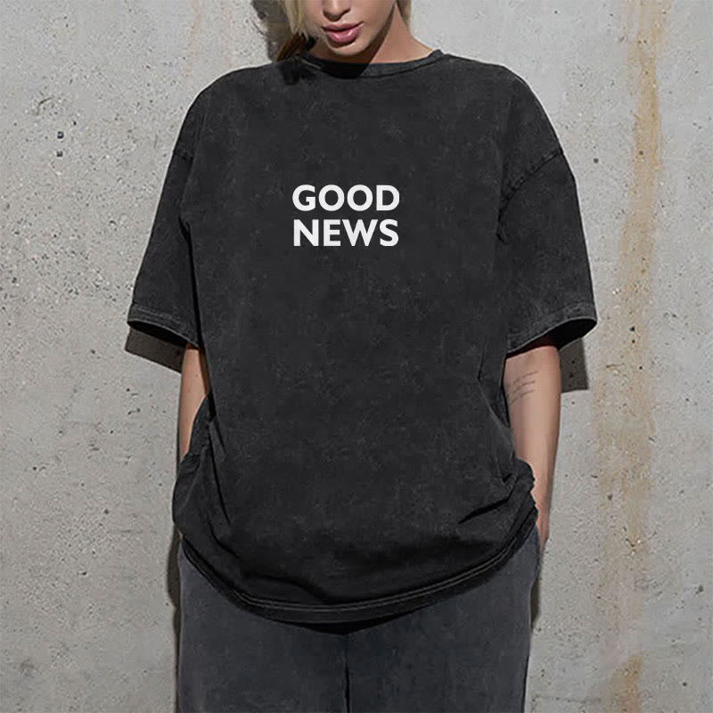 Christianartworkshop "For God So Loved the World" Unisex Washed T-Shirt