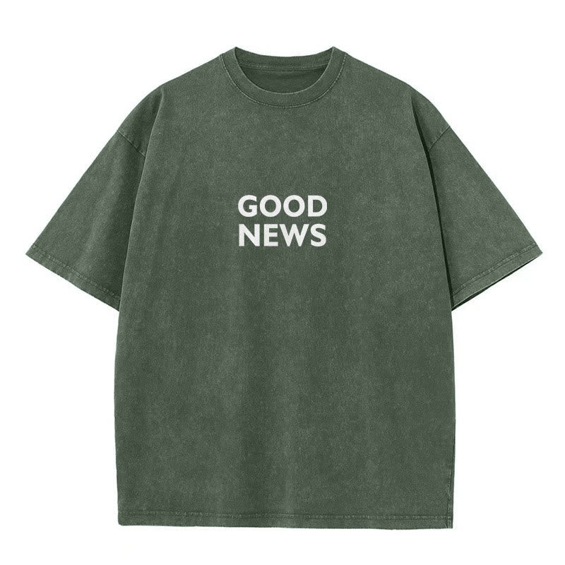Christianartworkshop "For God So Loved the World" Unisex Washed T-Shirt