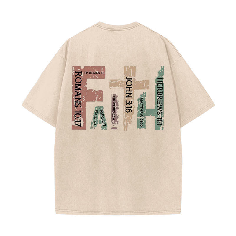 Christiandiscipleshop Faith - Inspired Bible Verses Unisex Washed T-Shirt