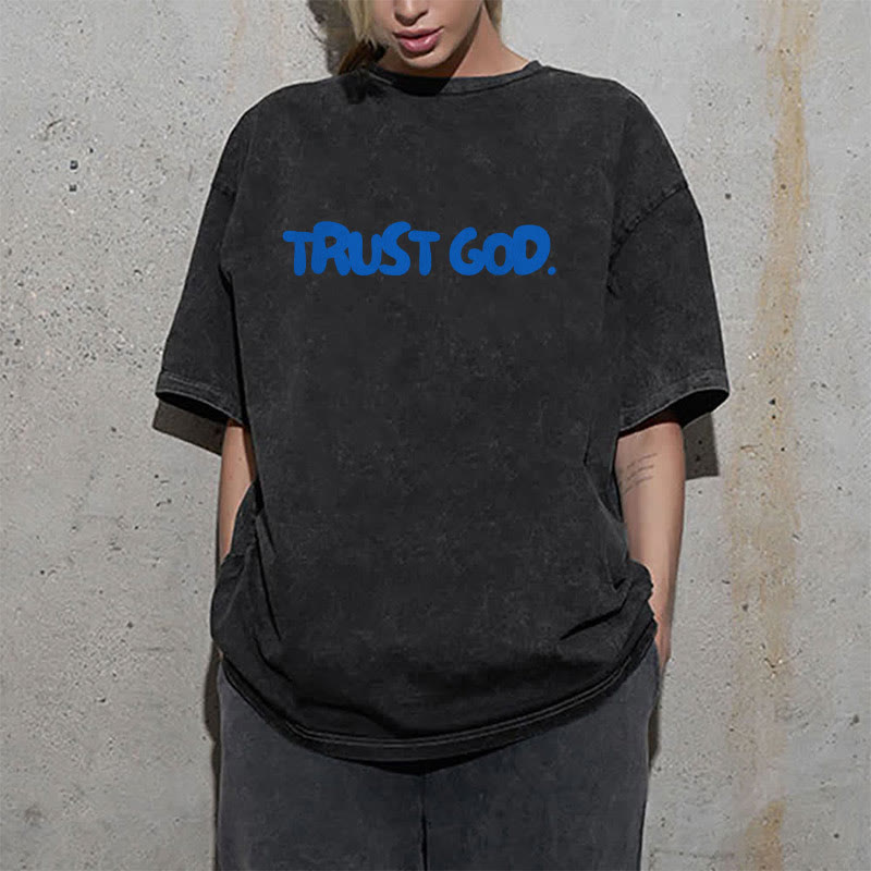 christiandiscipleshop Trust In God Unisex Washed T-Shirt