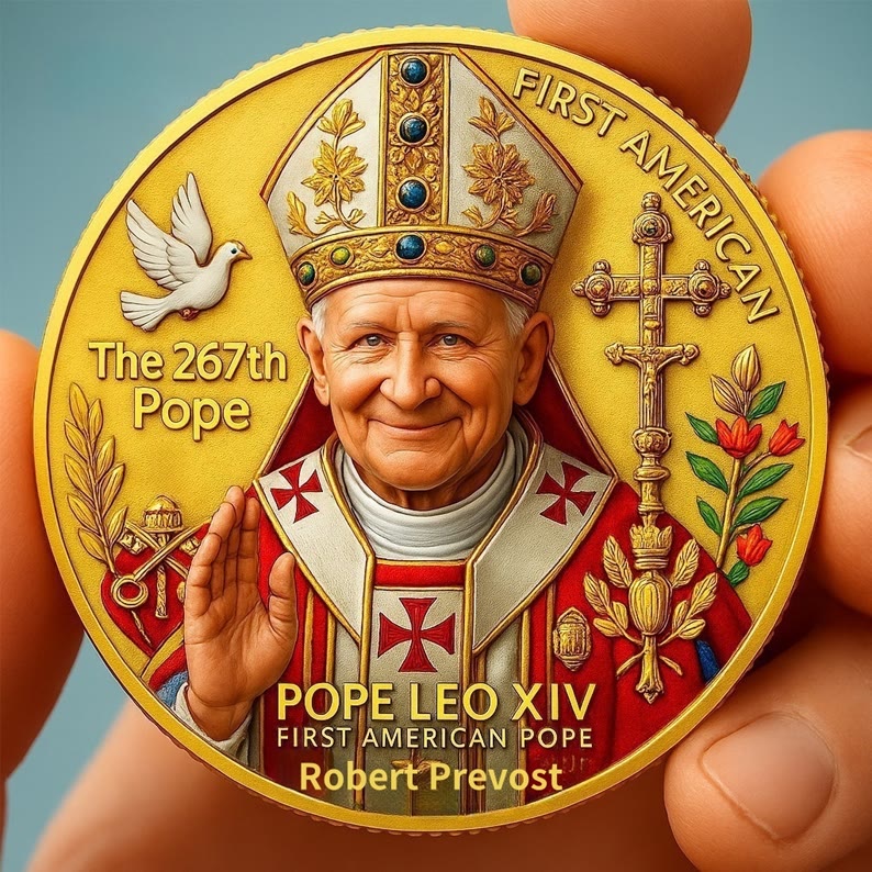 Christianartworkshop Celebrate the Inauguration of Pope Leo XIV Commemorative Coin