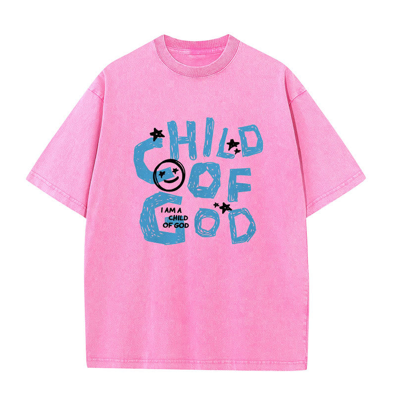 Christianartworkshop Child of God Unisex Washed T-Shirt