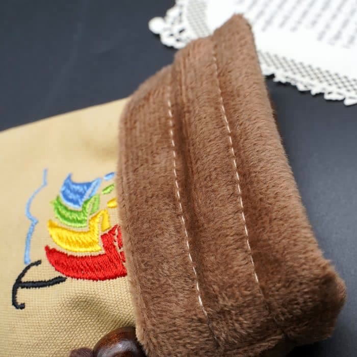 christiandiscipleshop Jubilee Pilgrim Cotton Jewelry Pouches Storage Bag with Colorful Sailboat & Cross Embroidery: Divine Protection
