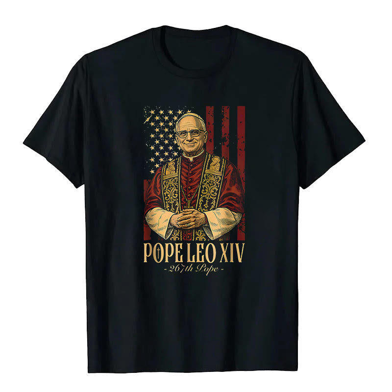 Christianartworkshop American Cardinal Robert Prevost Pope Leo XIV Unisex T-shirt