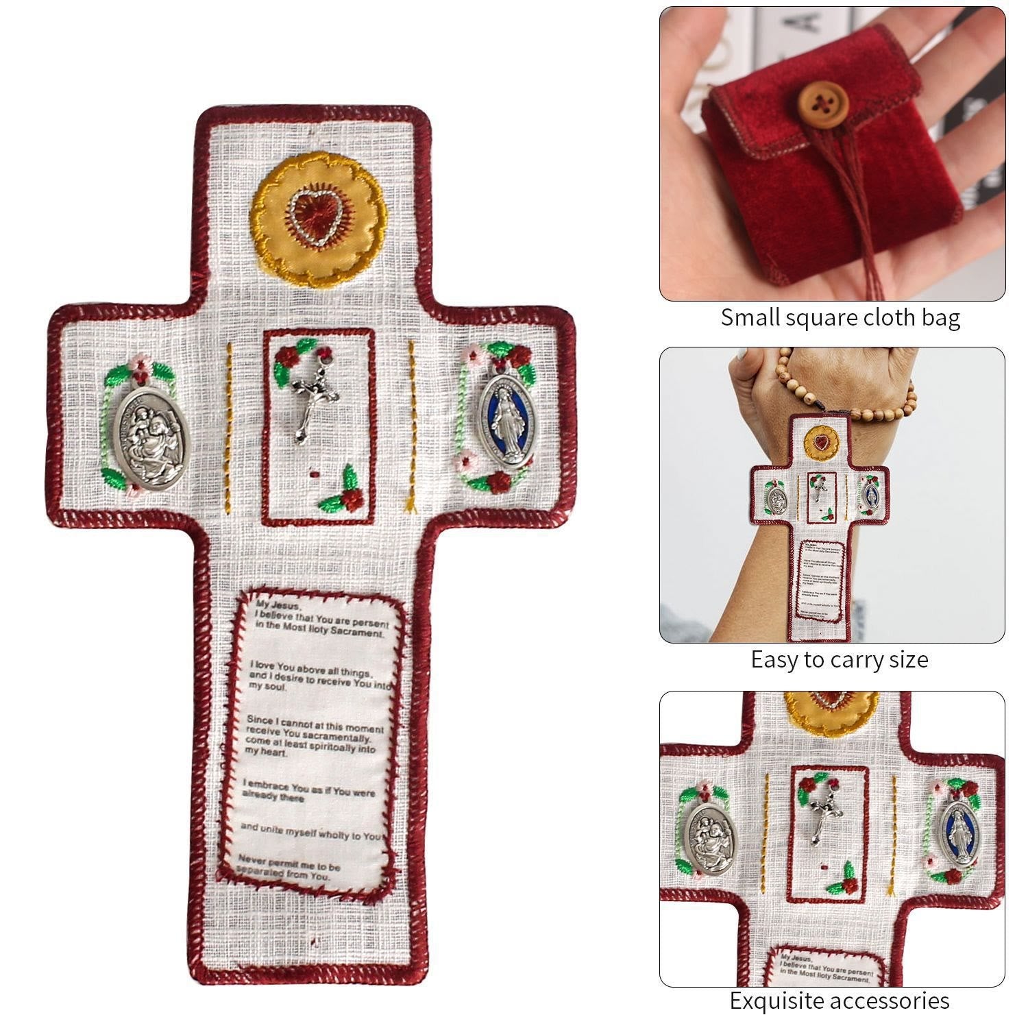 Christiandiscipleshop Classic Style Handcrafted Pocket Shrine with a Cross Inside