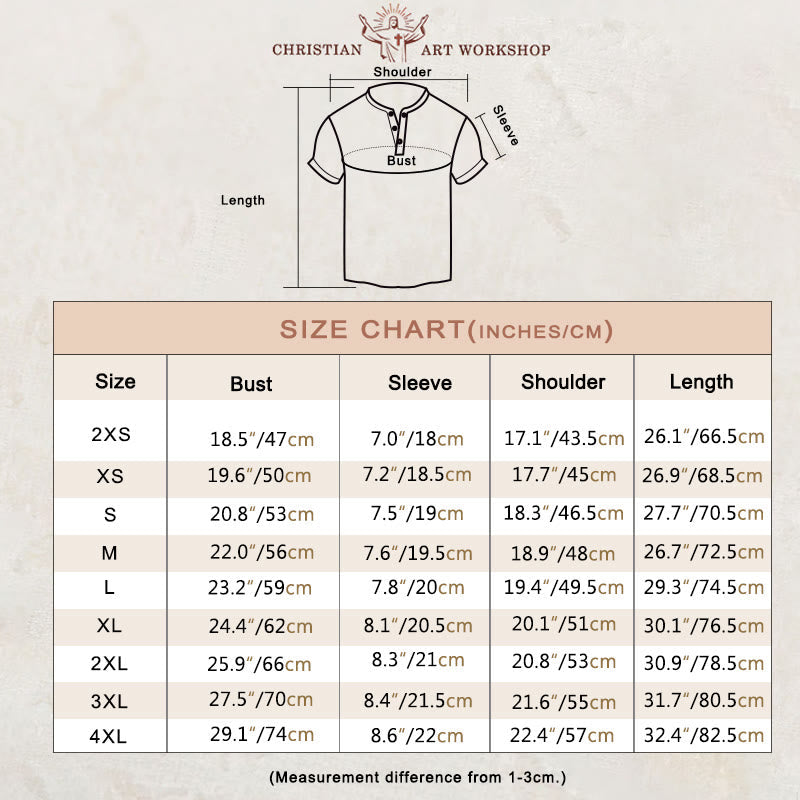 christiandiscipleshop Men's Yeshua The Same Today Tomorrow & Forever Henley Neck T-Shirt