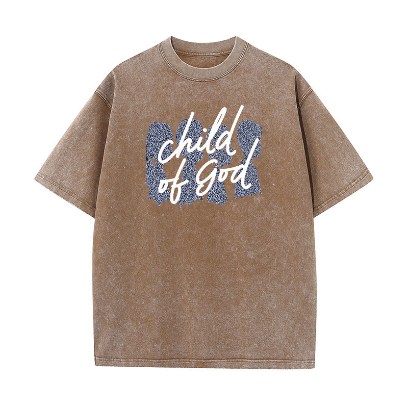 Christianartworkshop Child of God Unisex Washed T-Shirt