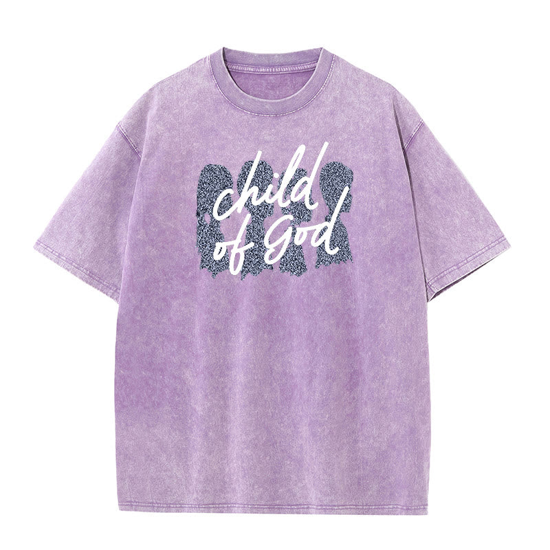 Christianartworkshop Child of God Unisex Washed T-Shirt