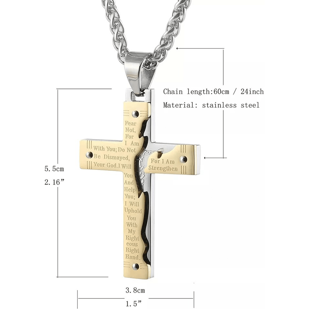 christiandiscipleshop Jesus christiandiscipleshop Crucifix Religion Cross Pendant Necklace