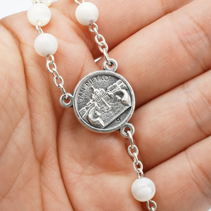 christiandiscipleshop The Four Temples Of Christ Mother-of-Pearl Rosary