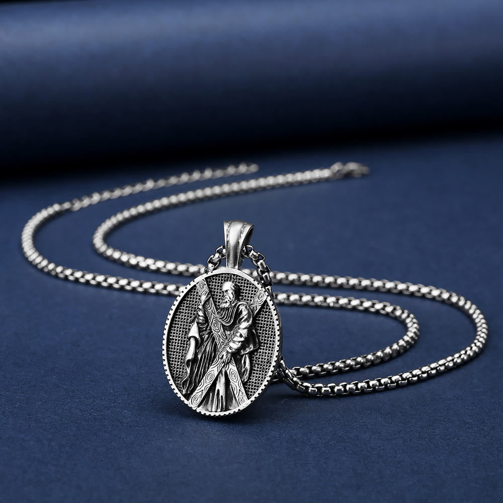 christiandiscipleshopthe St. Andrew Retro Christian Necklace