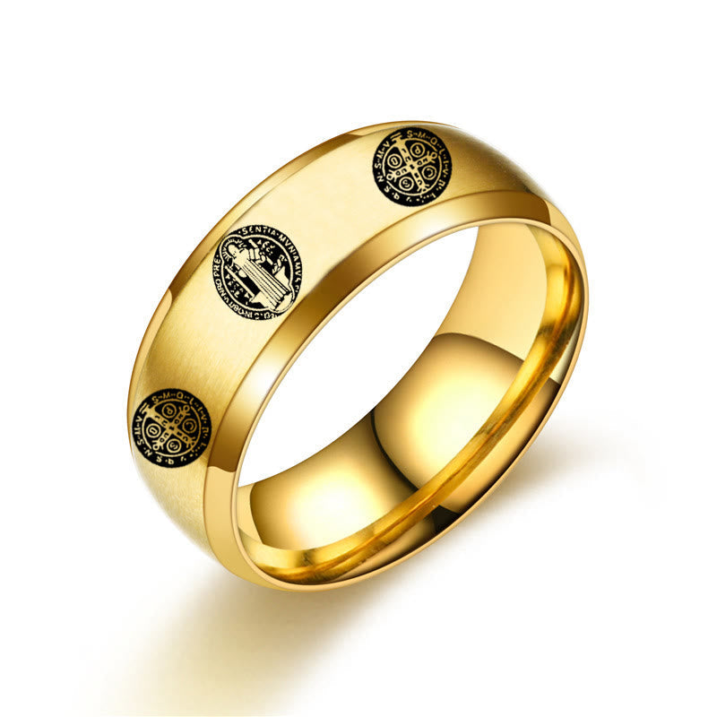 Christiandiscipleshop Religion St. Benedict Titanium Ring