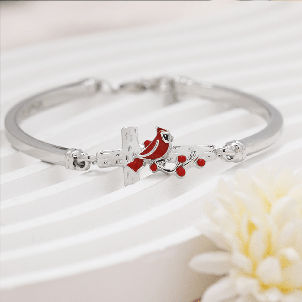 Christiandiscipleshop Cross Cardinal Adjustable Red Bird Bracelet