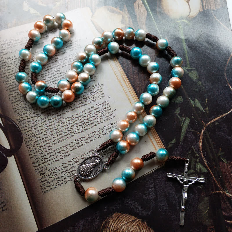 christiandiscipleshopSt. Christopher Medal Multicolor Rosary