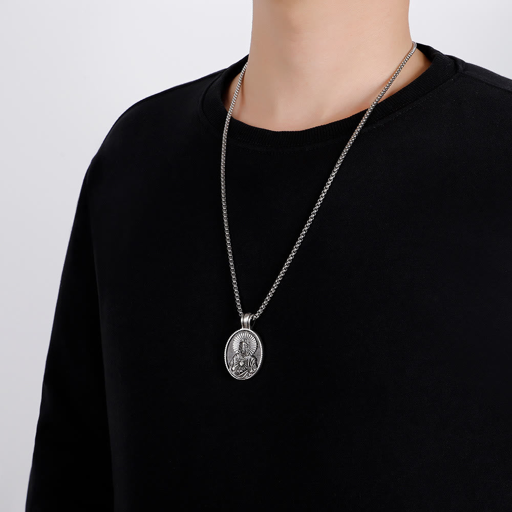 christiandiscipleshopthe Jesus Sacred Heart Christ Necklace