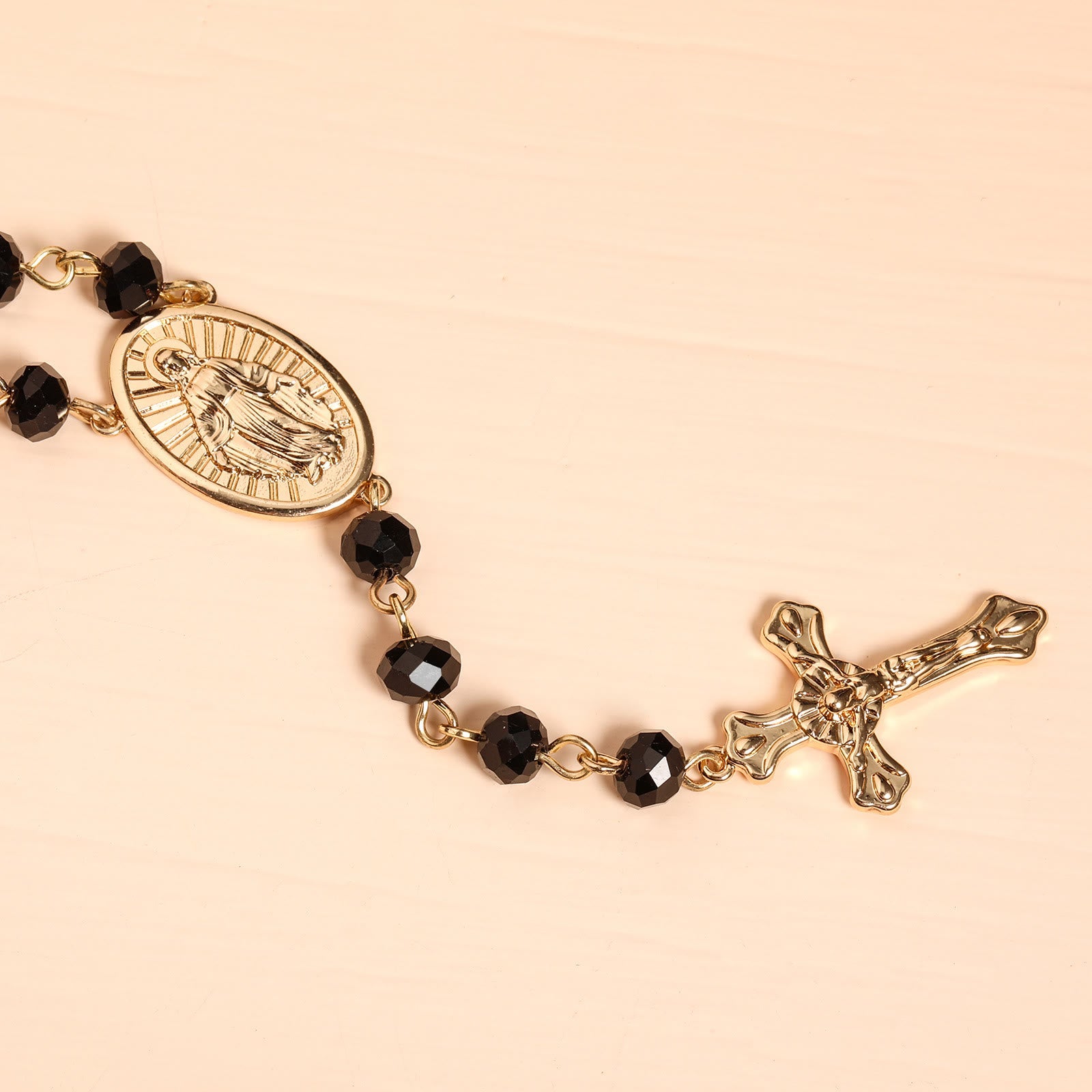 christiandiscipleshop Virgin Mary Medal & Crucifix Pendant Necklace