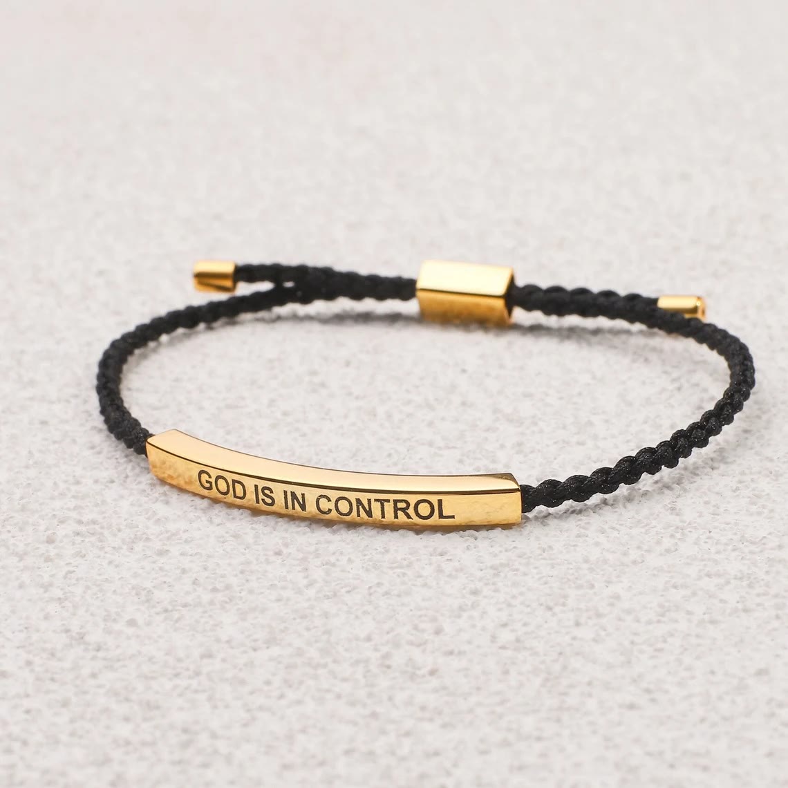 Christiandiscipleshop Simple Style God Blessed Adjustable String Bracelet